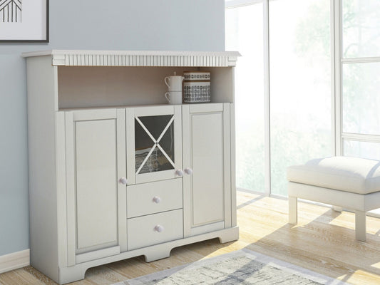 Komoda Vtrina LISA Highboard W/L 2601516 (Balta)