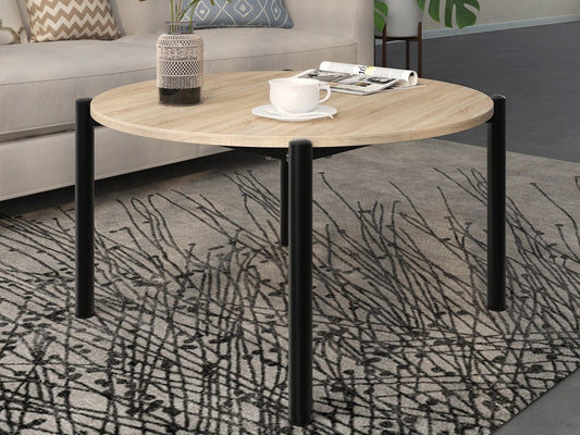 Žurnalinis staliukas Caleb Coffee Stalas 80 cm 4 places in Juoda Ąžuolas 7366387