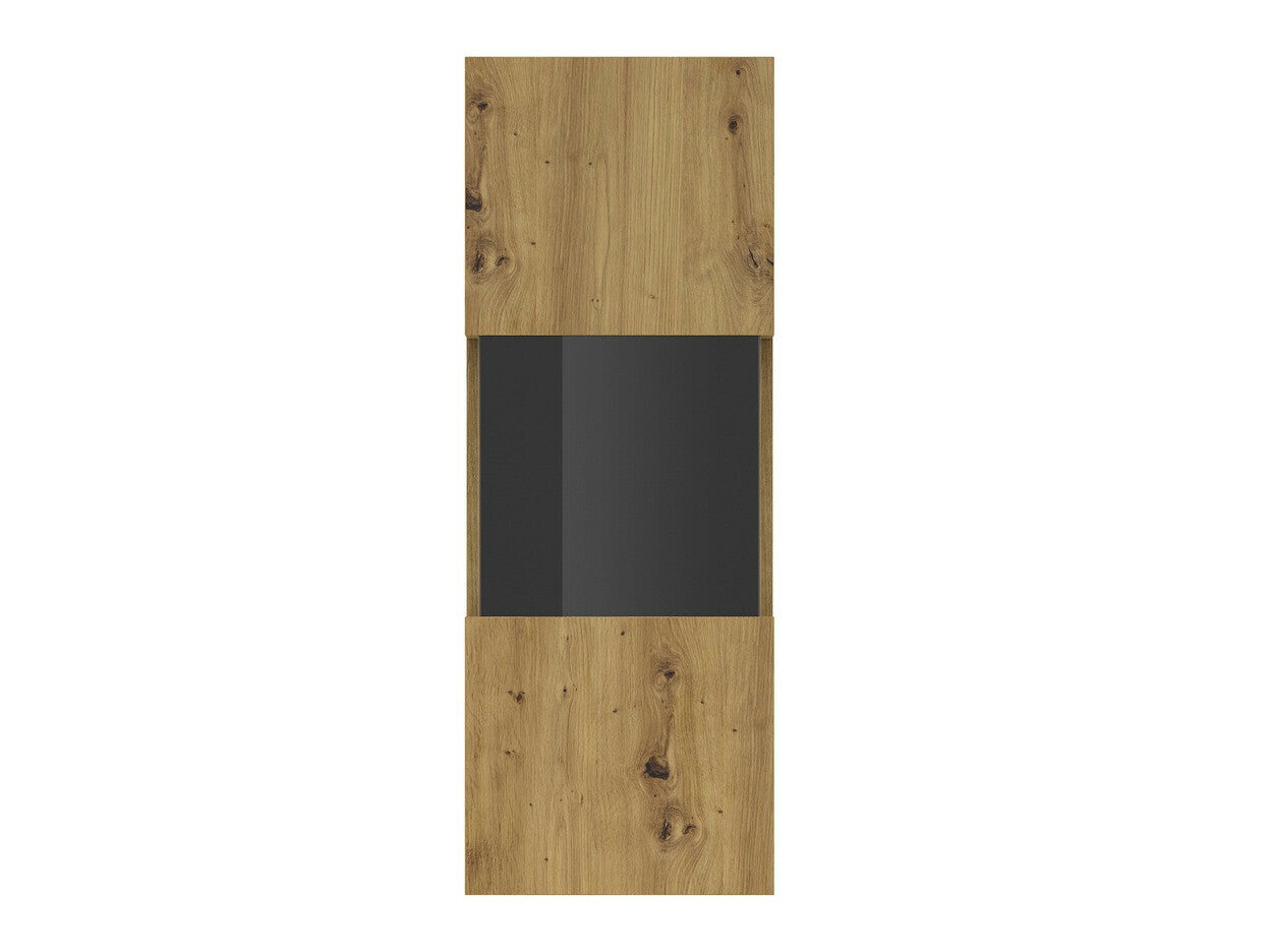 Pakabinama vitrina Ava 07 24RCLM07, Spalva: Artisan ąžuolas + Juoda