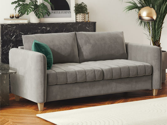 Sofa Coco Sofa 3Seater in Šviesi Pilka Velvetas 2514779CLDK