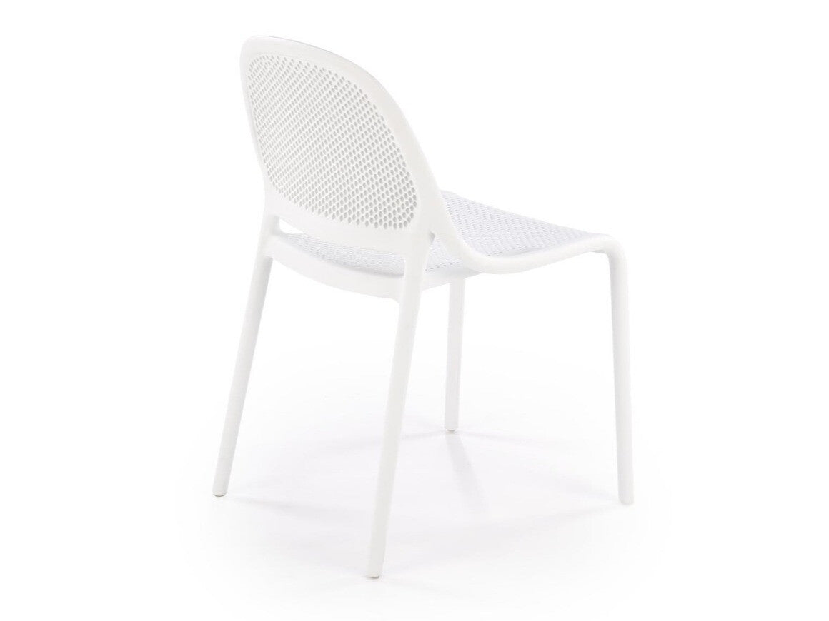 Lauko kėdė K532 V-CH-K/532-KR-BIAŁY, Spalva: Balta