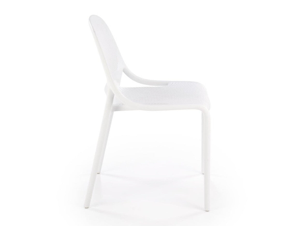Lauko kėdė K532 V-CH-K/532-KR-BIAŁY, Spalva: Balta