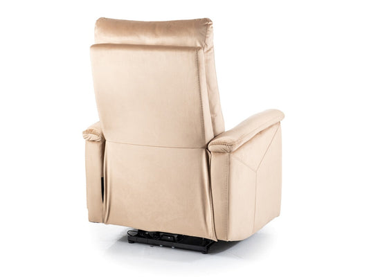 Fotelis reglaineris Neptun Velvetas NEPTUNVBE, Spalva: Beige