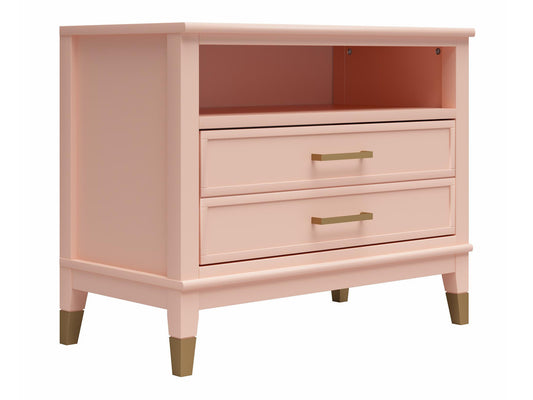 Naktinis staliukas Westerleigh Wide Nightstand Rožinė 8783350COMDK (Rožinė)