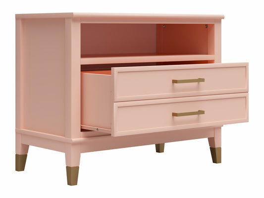 Naktinis staliukas Westerleigh Wide Nightstand Rožinė 8783350COMDK (Rožinė)