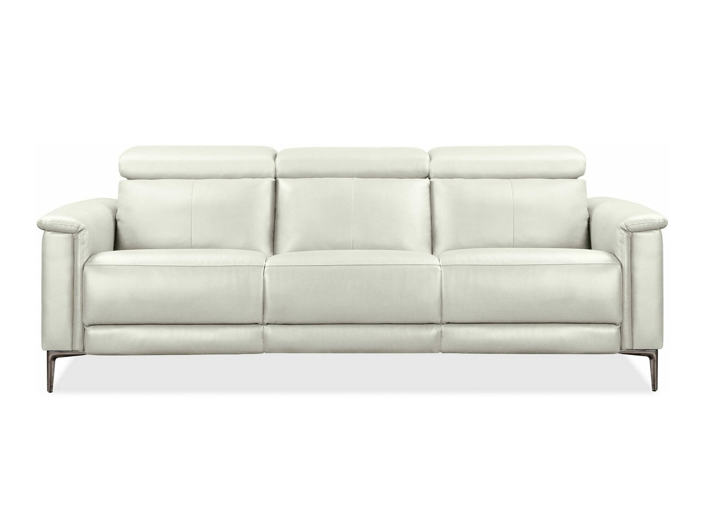 Sofa reglaineris Lund Sofa 3 Seater with 2 Rankinis Reglaineris in Kreminė PU 12081040 (Kreminė)