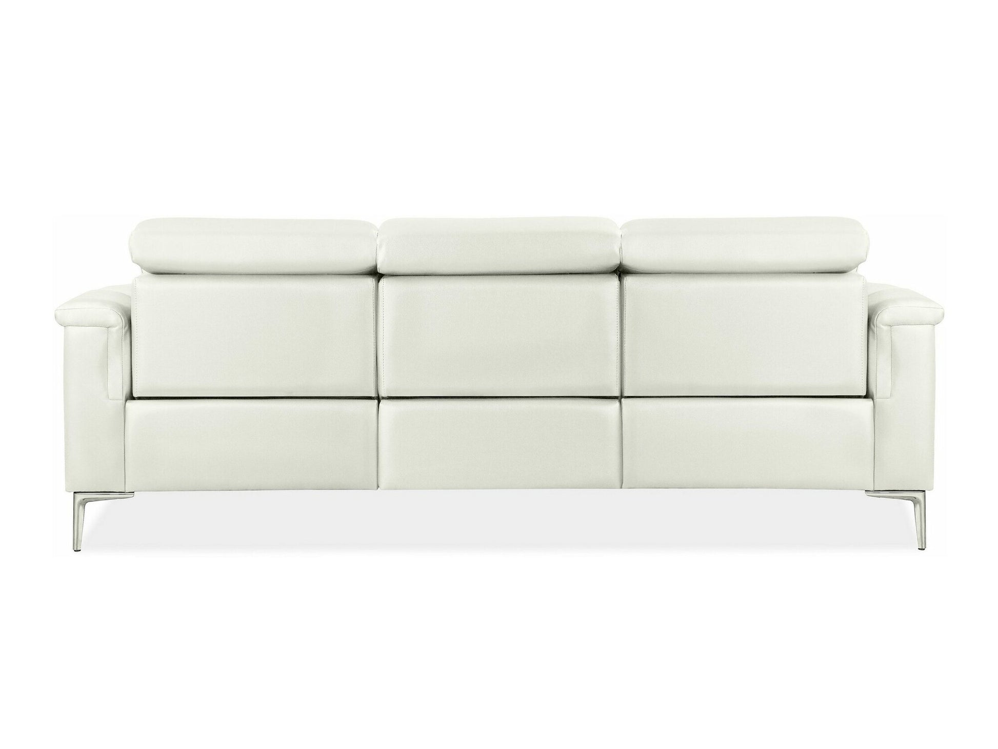 Sofa reglaineris Lund Sofa 3 Seater with 2 Rankinis Reglaineris in Kreminė PU 12081040 (Kreminė)