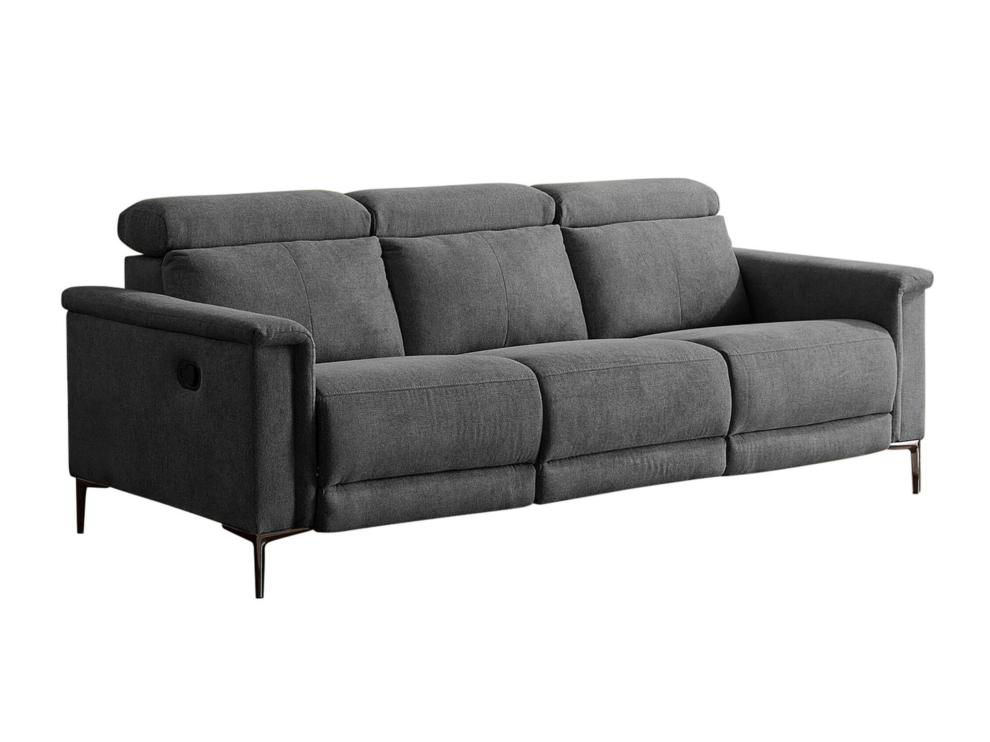 Sofa reglaineris Lund Sofa 3 Seater with 2 Rankinis Reglaineris in Antracitas Gobelenas 1208549 (Antracitas)