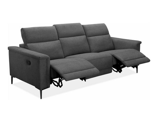 Sofa reglaineris Lund Sofa 3 Seater with 2 Rankinis Reglaineris in Antracitas Gobelenas 1208549 (Antracitas)