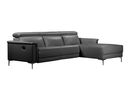 Minkštas kampas reglaineris Lund 3 Seater Sofa with 1 Rankinis Reglaineris, Spalva: Pilka, Variantas: Dešininis