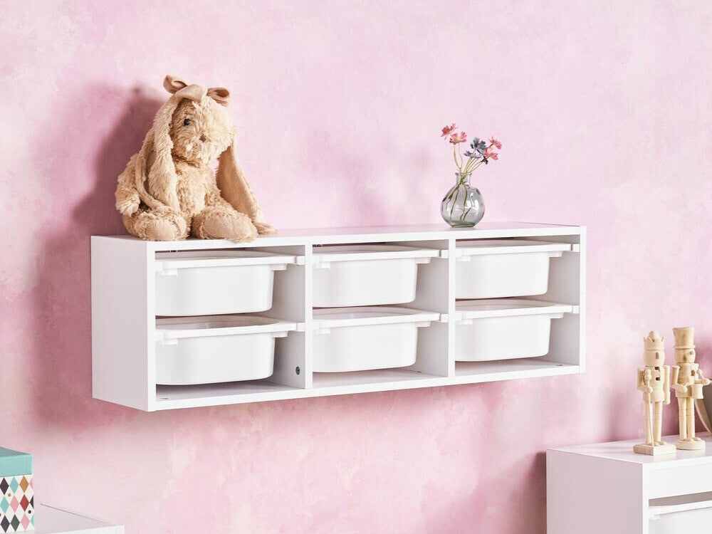 Pakabinama lentyna Wall Lentyna with 6 Boxes Balta TOBIN 571101