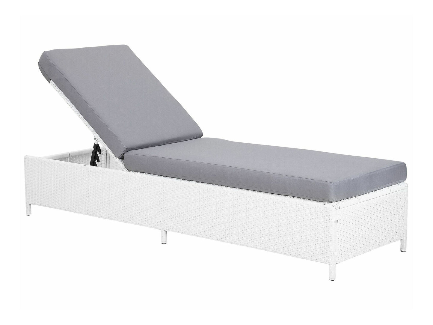 Lauko gultas PE Rattan Reclining Sun Lounger Balta TURIN II 152602 (Balta)