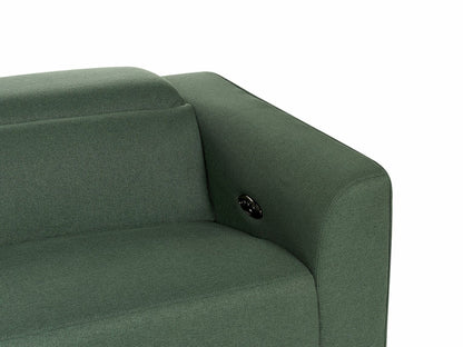 Sofa reglaineris Gobelenas Elektrinis Reglaineris Sofa with USB Port ULVEN Žalia 456713 (Žalia)