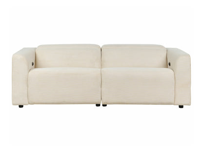 Sofa reglaineris 2 Seater Corduroy Elektrinis Reglaineris Sofa with USB Port ULVEN Beige 468213 (Beige)