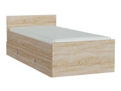 Lova Nepo Plus LOZ/90 / 120, Spalva: Sonomos ąžuolas, Miegamoji dalis: 120 x 200 cm, Patalynės dėžė: Yra Sonomos ąžuolas