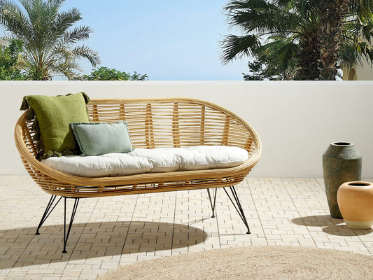 Lauko sofa Garden Sofa 2 Seater MARATEA Rattan Natural 414279