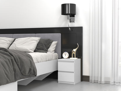 Naktinis staliukas Szafka necna Malwa M2 M-MP-SN-MAL-M2/X2-BIA (Balta)