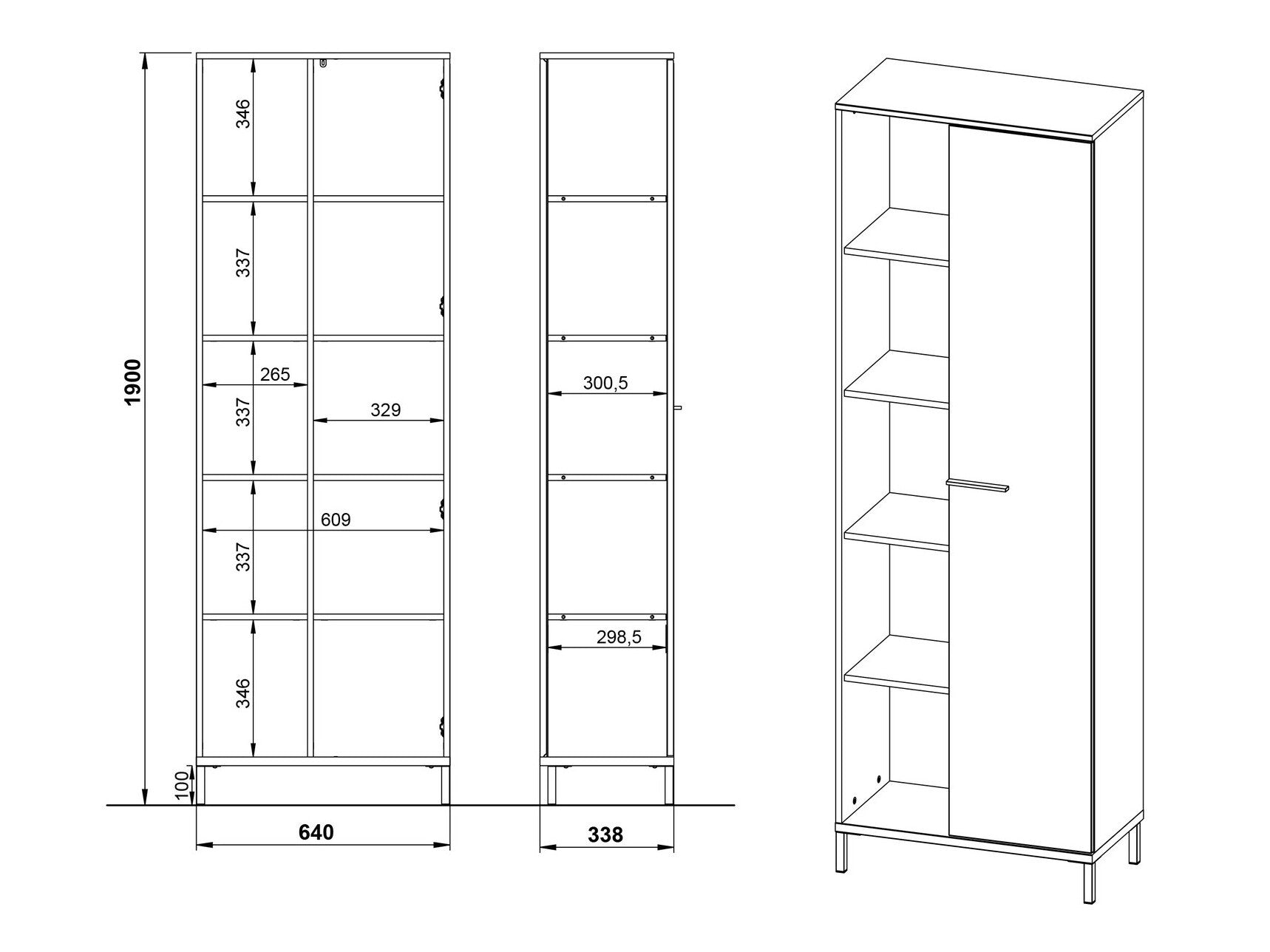 Biuro komplektas GW-ROVIGO Office-Komplektas 3 9895 GW-ROVIGO 9895-630 (Kašmyras)