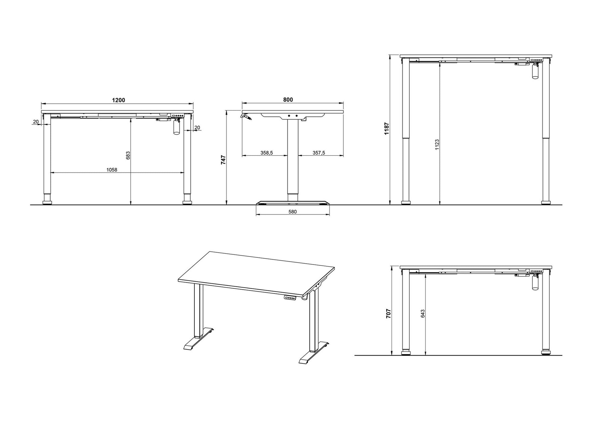 Biuro komplektas GW-ROVIGO Office-Komplektas 3 9895 GW-ROVIGO 9895-630 (Kašmyras)