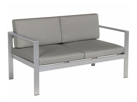Lauko sofa Garden Sofa 2 Seater SALERNO Metalas Tamsi Pilka 93874 (Tamsi pilka)