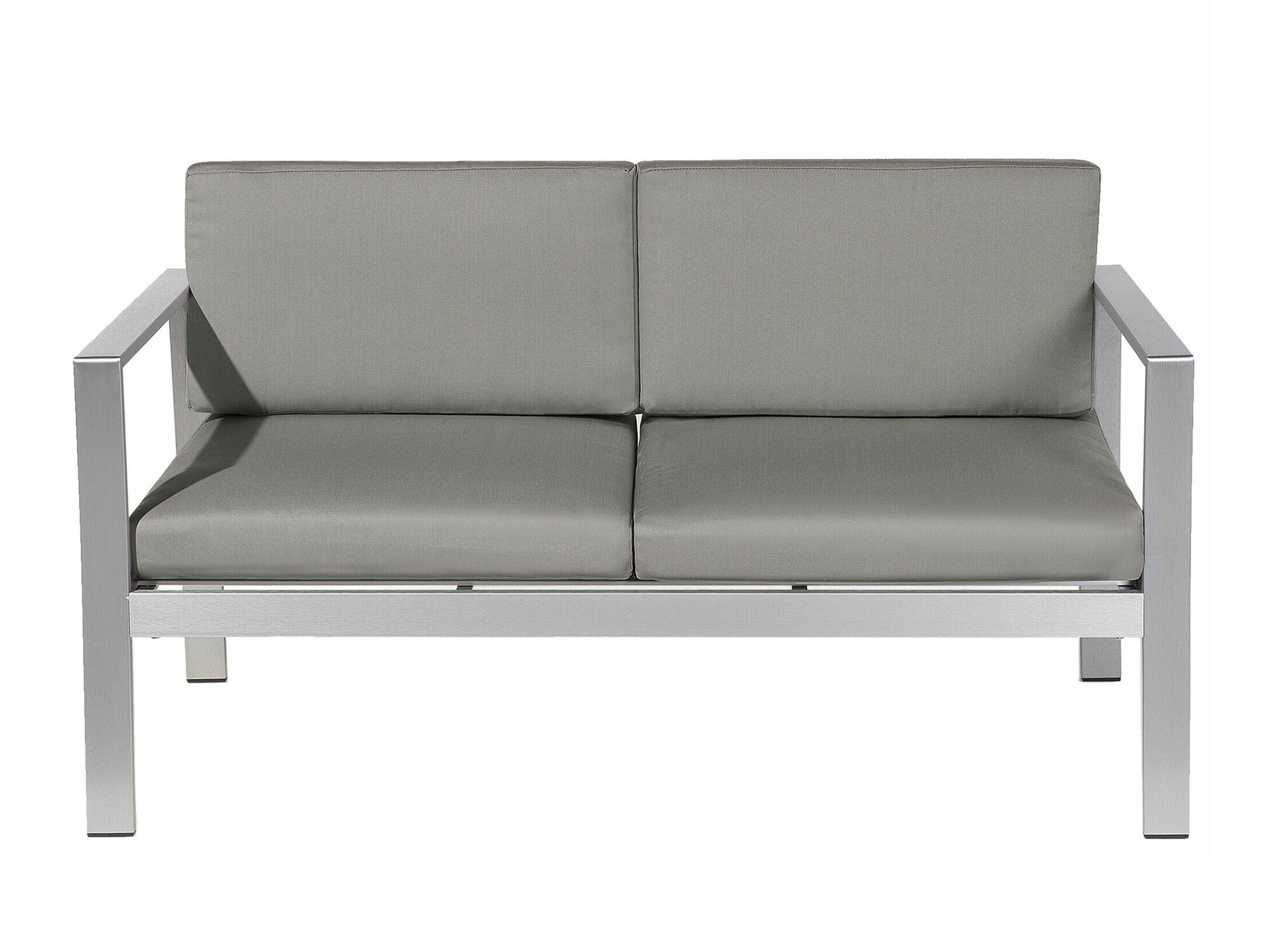 Lauko sofa Garden Sofa 2 Seater SALERNO Metalas Tamsi Pilka 93874 (Tamsi pilka)