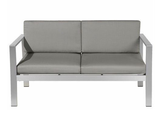 Lauko sofa Garden Sofa 2 Seater SALERNO Metalas Tamsi Pilka 93874 (Tamsi pilka)