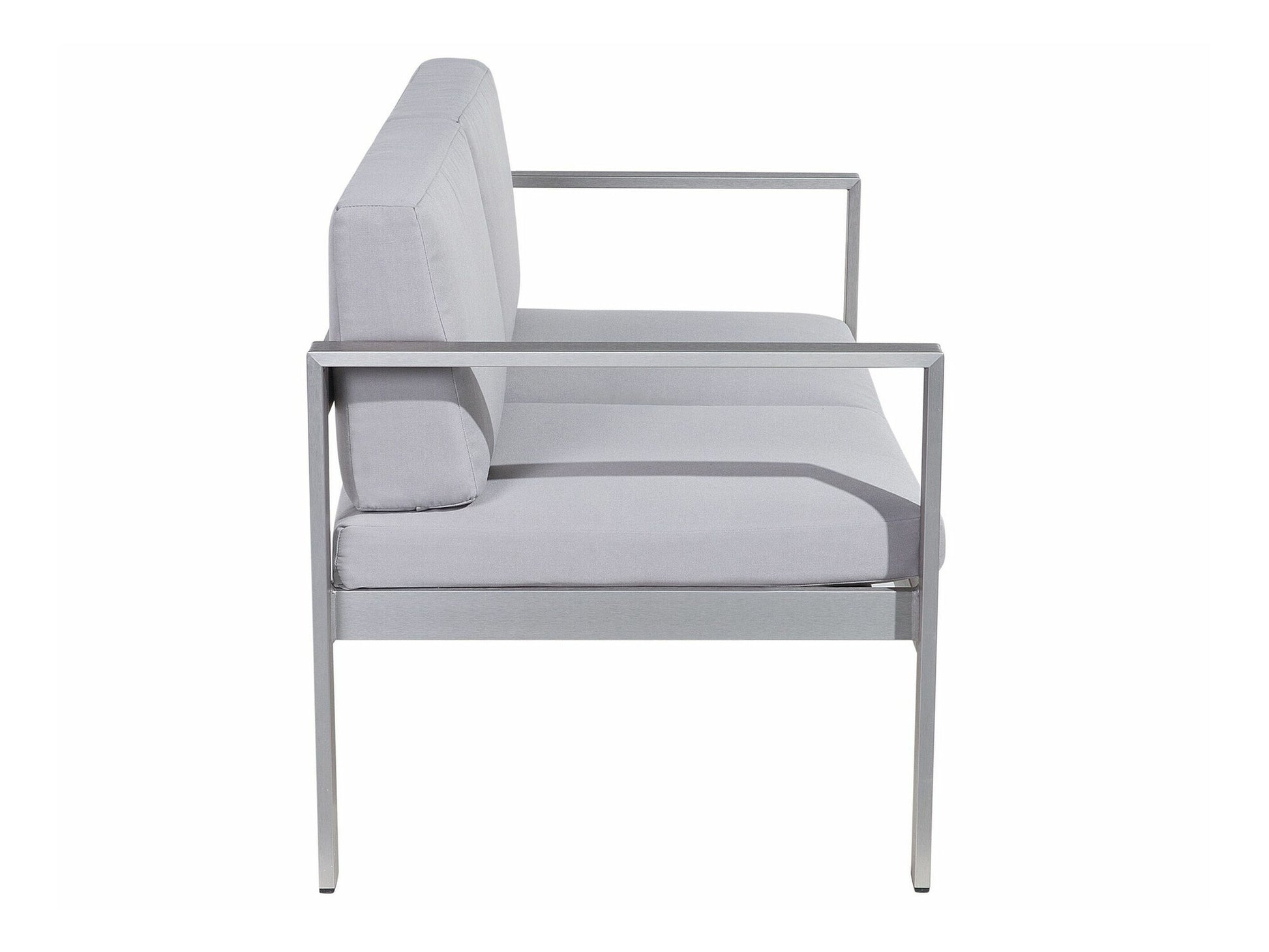 Lauko sofa Garden Sofa 2 Seater SALERNO Metalas Šviesi Pilka 93864 (Šviesi pilka)