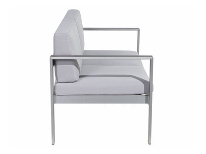 Lauko sofa Garden Sofa 2 Seater SALERNO Metalas Šviesi Pilka 93864 (Šviesi pilka)