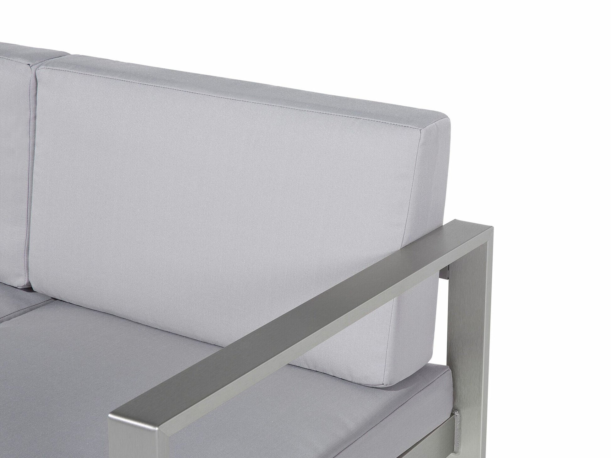 Lauko sofa Garden Sofa 2 Seater SALERNO Metalas Šviesi Pilka 93864 (Šviesi pilka)