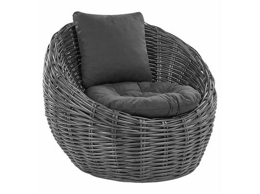 Lauko fotelis Garden Kėdė LERICI Rattan Juoda 394697 (Juoda)