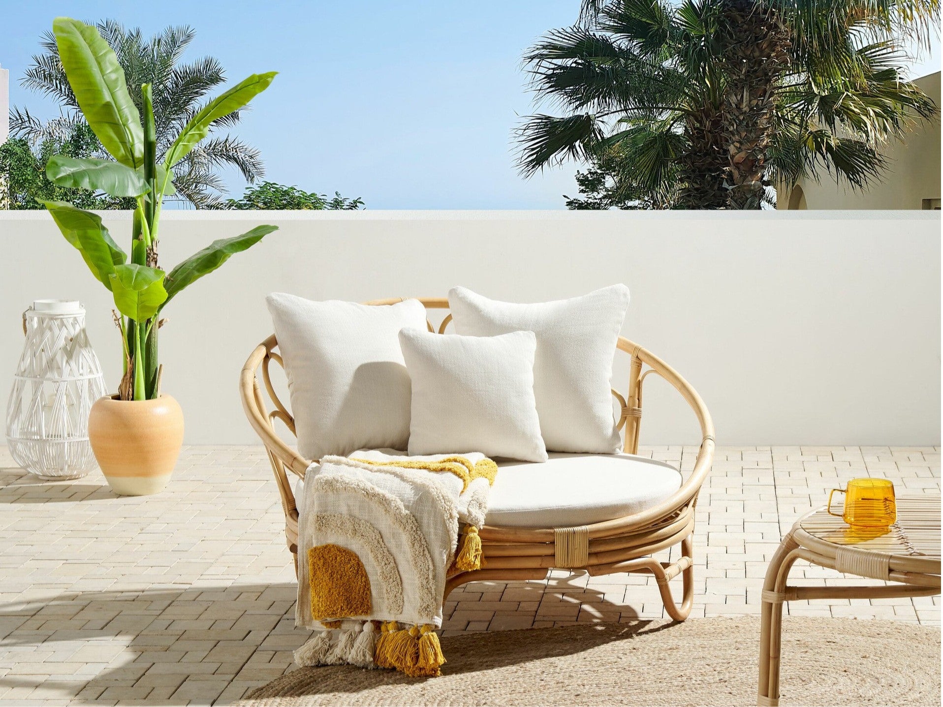 Lauko fotelis Garden Daylova ROSSANO Rattan Natural 406559 (Šviesi ruda)