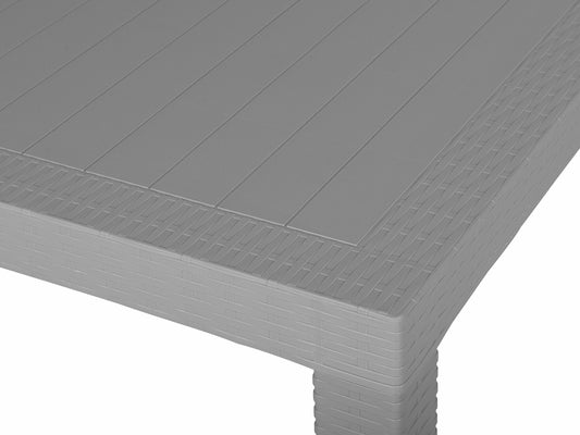 Lauko stalas Stalas FOSSANO 80 cm 80 cm Šviesi Pilka 159038 (Šviesi pilka)