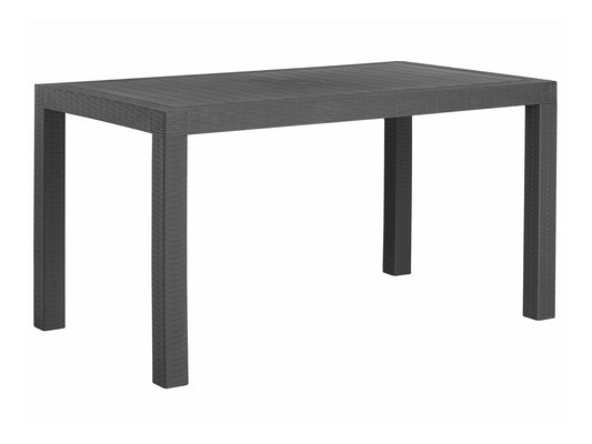 Lauko stalas Stalas FOSSANO 140 cm 80 cm Grafitas Pilka 159031 (Grafitas)