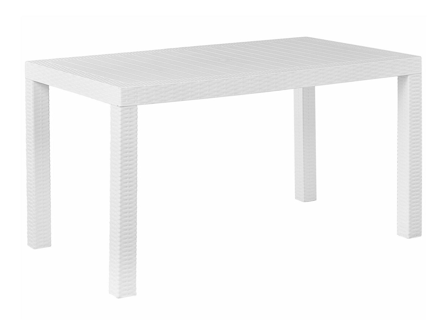 Lauko stalas Stalas FOSSANO 140 cm 80 cm Balta 265485 (Balta)
