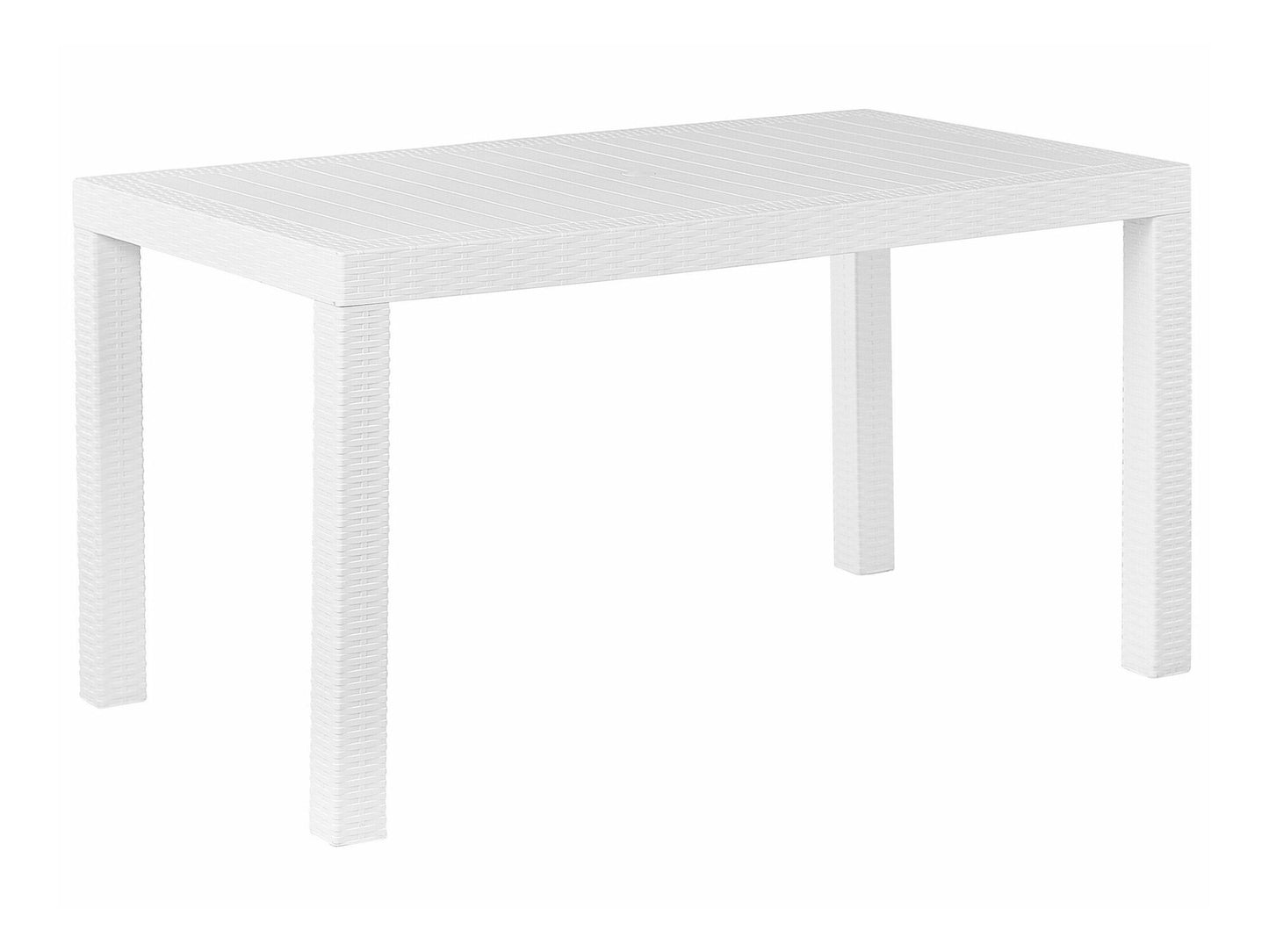 Stalo ir kėdžių komplektas Garden Dining Komplektas 6 Seater FOSSANO Balta 265672 (Balta)