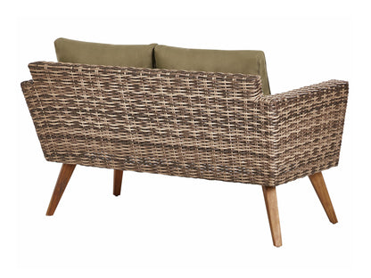 Lauko baldų komplektas VITTORIA 4 seater 520688, Spalva: Ruda + Šviesus alyvmedis