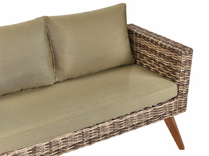 Lauko baldų komplektas VITTORIA 4 seater 520688, Spalva: Ruda + Šviesus alyvmedis