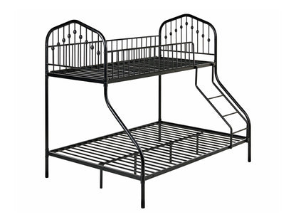 Dviaukštė lova Dviaukštė Lova Metalas CHAMONIX 90/140 x 200 cm Juoda 610198 (Juoda)