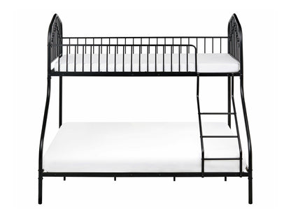 Dviaukštė lova Dviaukštė Lova Metalas CHAMONIX 90/140 x 200 cm Juoda 610198 (Juoda)