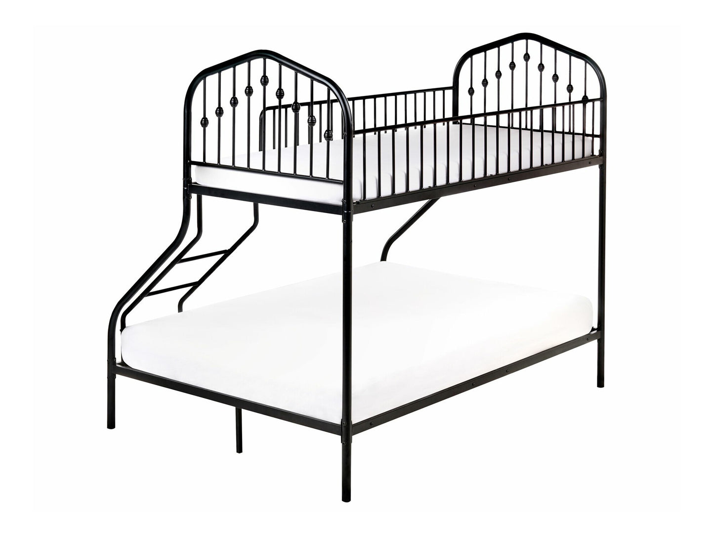 Dviaukštė lova Dviaukštė Lova Metalas CHAMONIX 90/140 x 200 cm Juoda 610198 (Juoda)