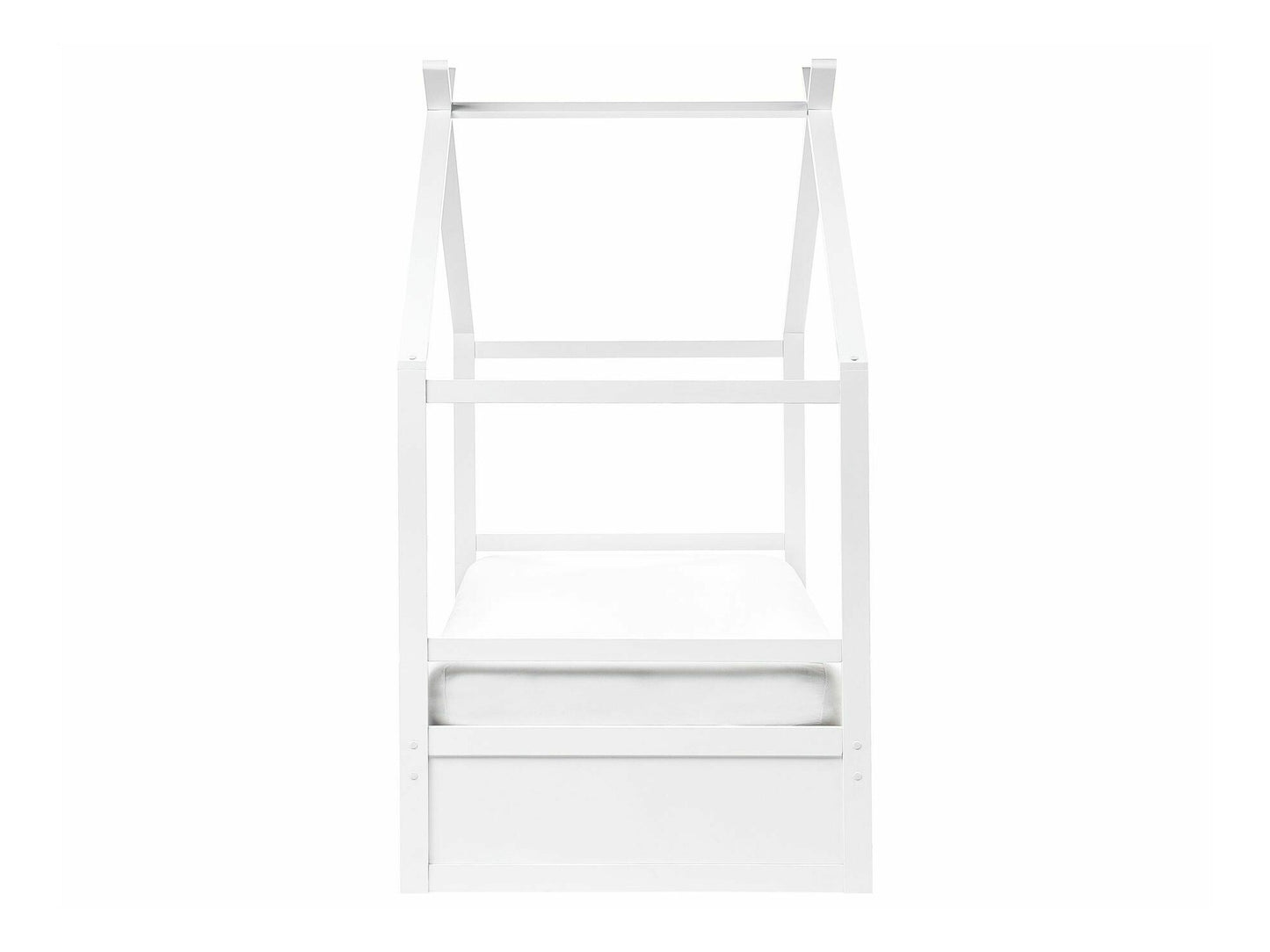 Lova Kids Lova Pušis Medis ORGEVAL 90 x 200 cm (EU Viengulės) with Storage Balta 594908 (Balta)