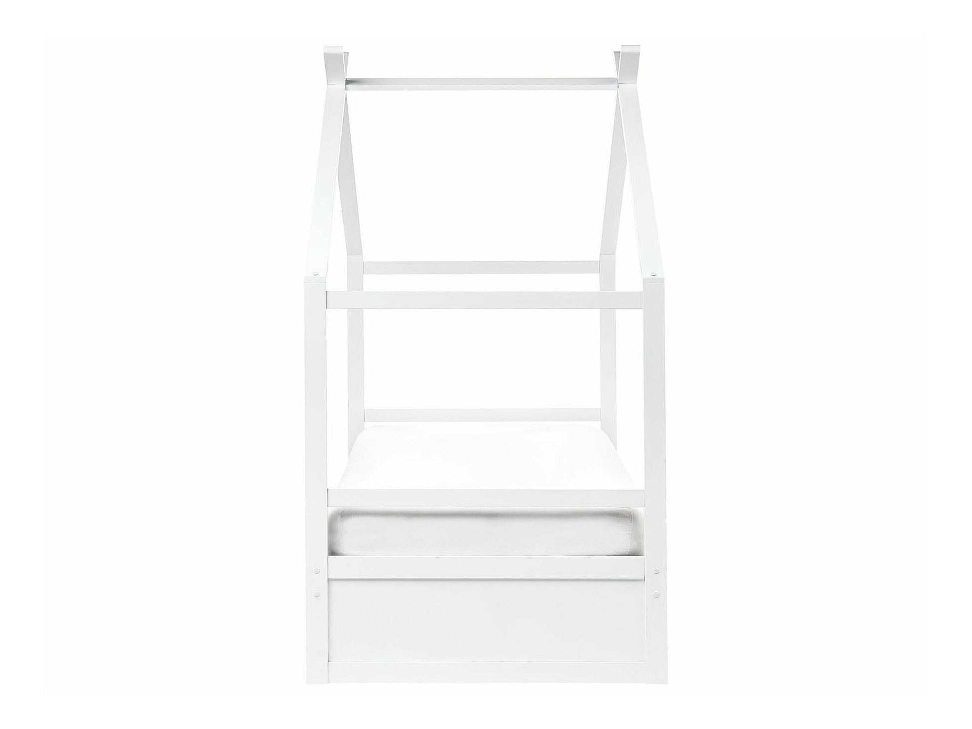 Lova Kids Lova Pušis Medis ORGEVAL 90 x 200 cm (EU Viengulės) with Storage Balta 594908 (Balta)