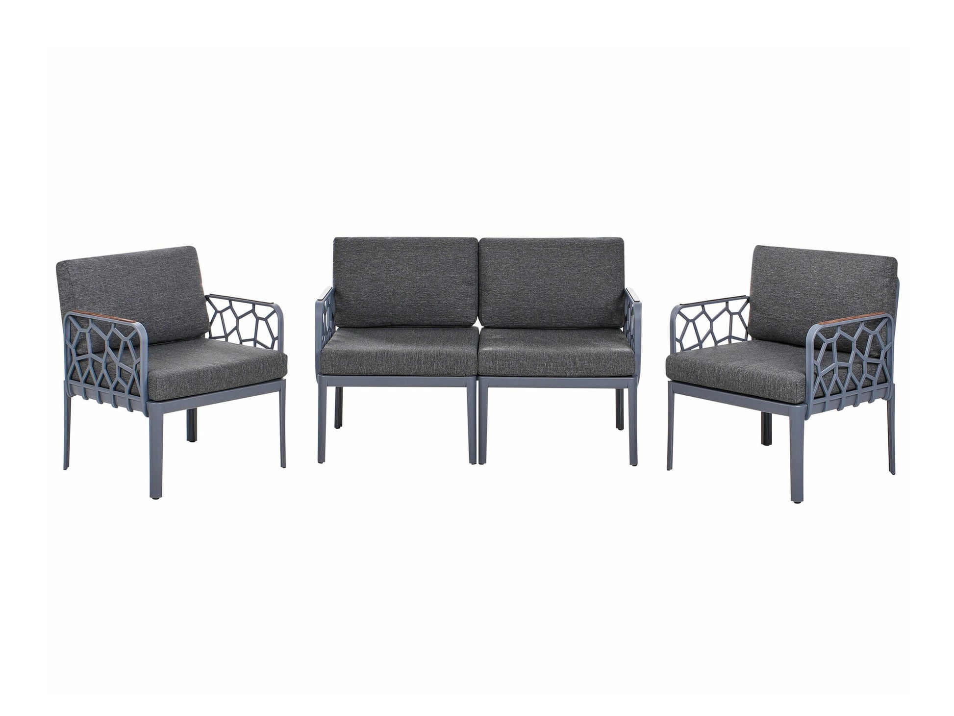 Lauko baldų komplektas ERICHE 611553, Spalva: Pilka