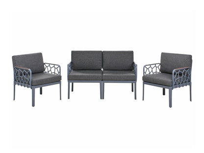 Lauko baldų komplektas ERICHE 611553, Spalva: Pilka