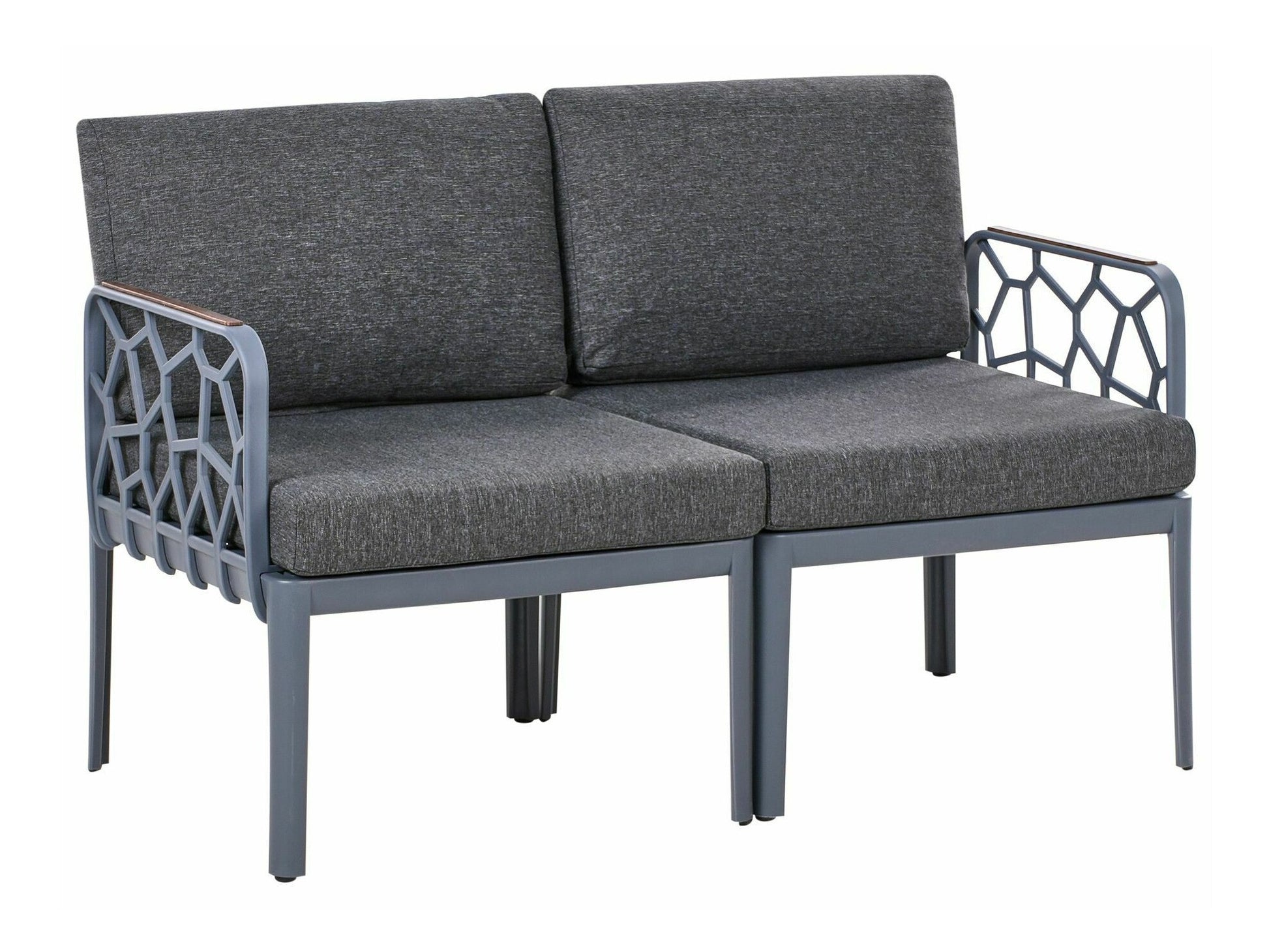 Lauko baldų komplektas ERICHE 611553, Spalva: Pilka