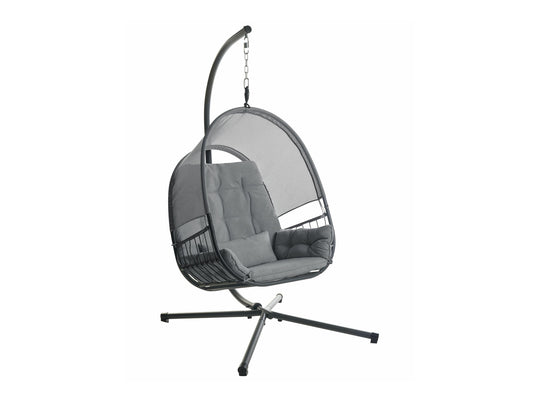 Supamas krėslas Hanging Kėdė with Stand Tamsi Pilka ALVIANO 590751 (Tamsi pilka)