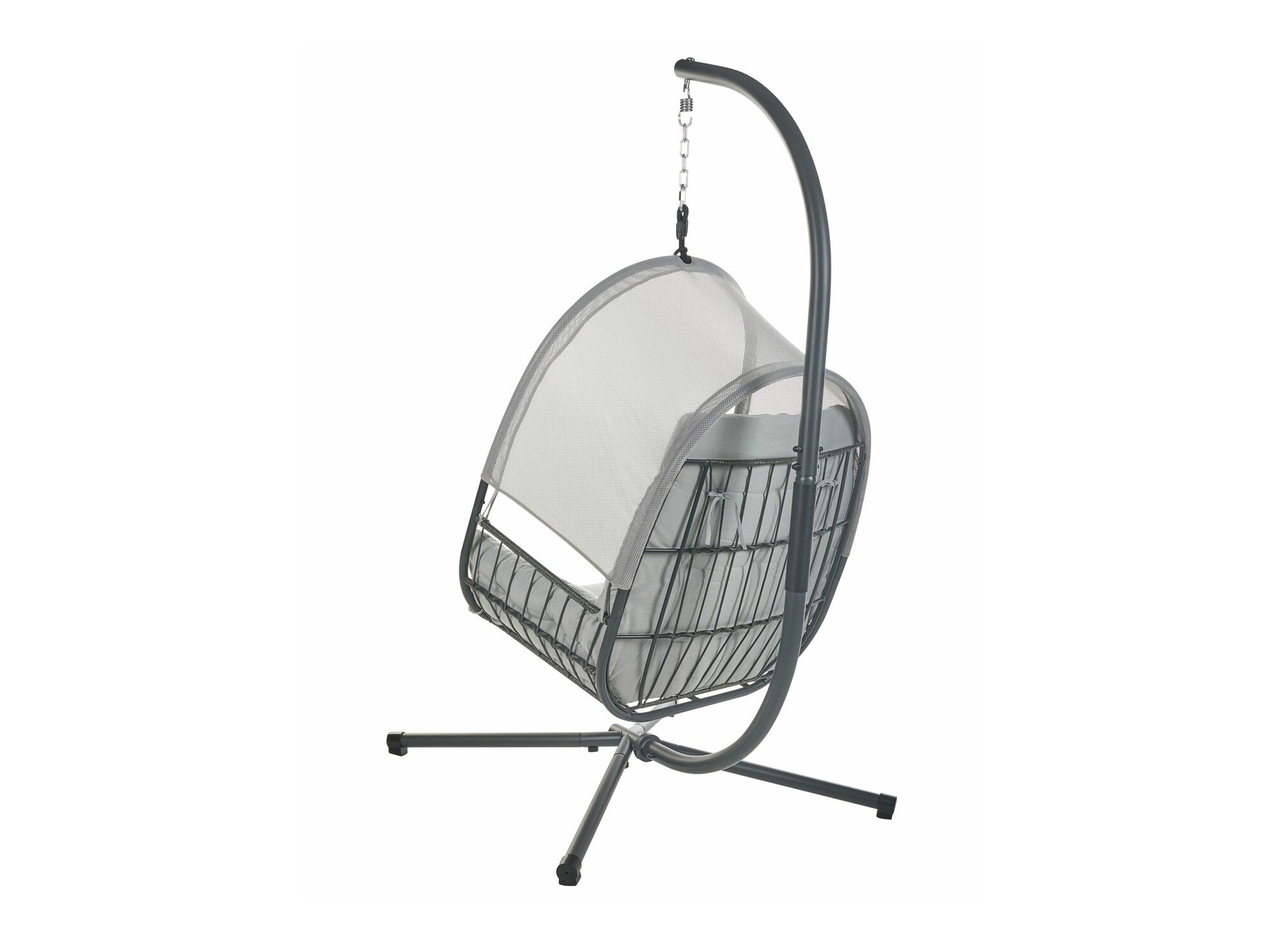Supamas krėslas Hanging Kėdė with Stand Šviesi Pilka ALVIANO 590770 (Šviesi pilka)