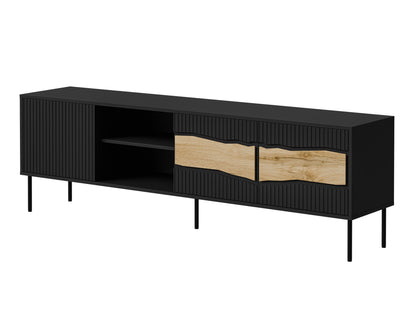 TV staliukas RTV INSERTO 190 3D1W (Juoda + Votan ąžuolas)