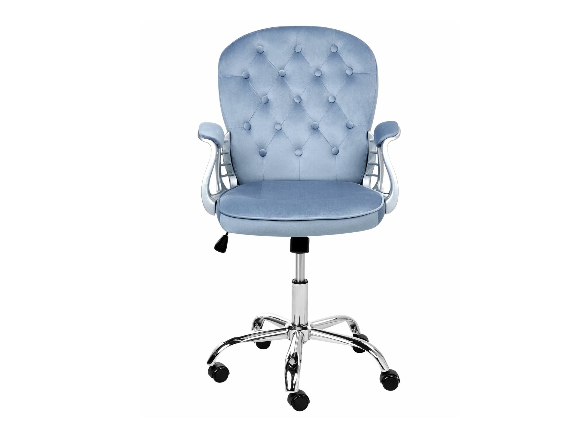 Biuro kėdė Swivel Velvetas Office Kėdė PRINCESS 2 Šviesi Mėlyna 609075 (Šviesi mėlyna)