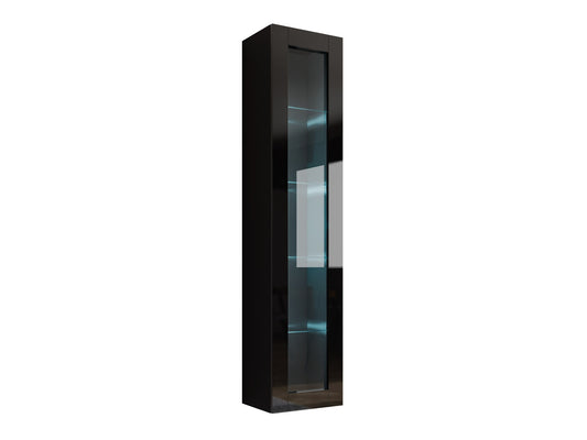 Pakabinama lentyna Vigo 180 II (Zigo 180), Spalva: Juoda + Blizgi juoda, LED apšvietimas: Yra baltas 4028933